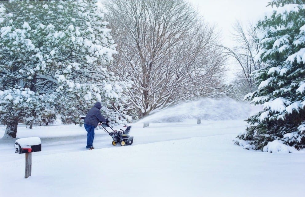 Sidewalk snow notice
